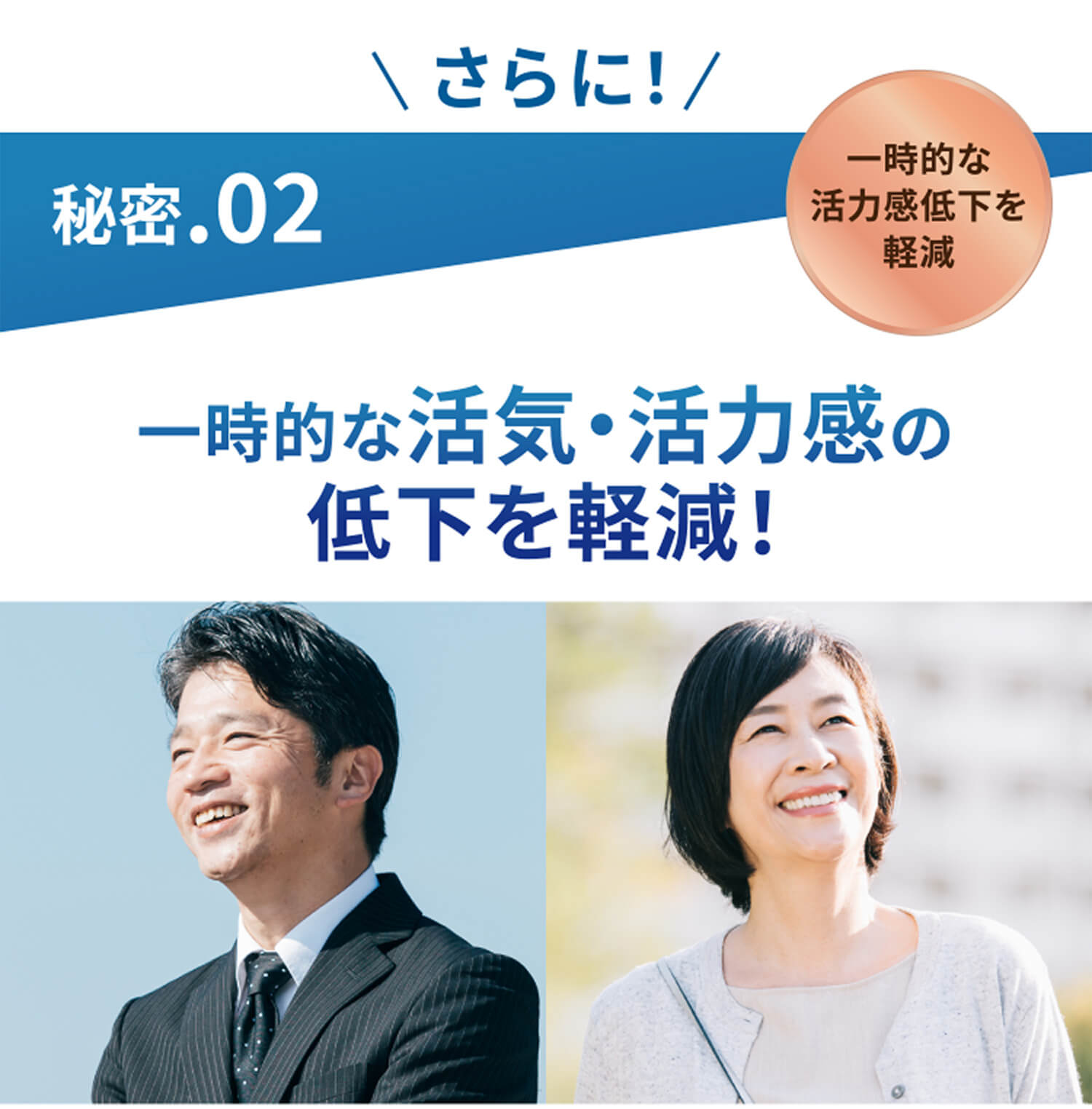 さらに！秘密.02 一時的な活力感低下を軽減